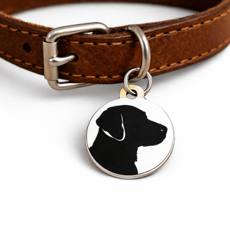 Personlig ID-bricka rund